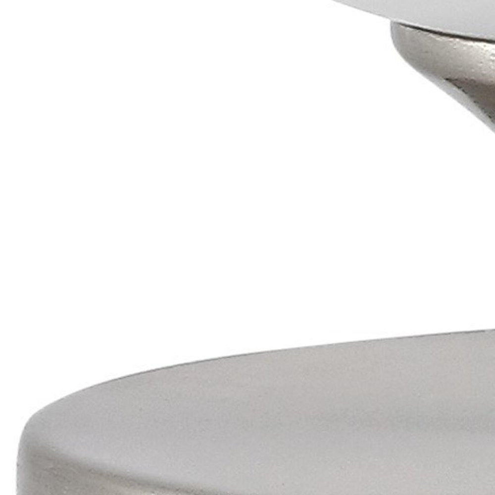 6" Nickel Novelty USB Table Lamp With Globe Shade — view 3