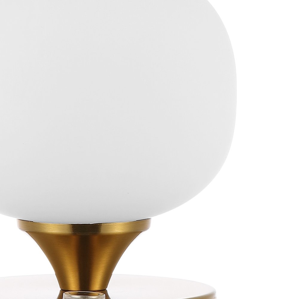 6" Gold Novelty USB Table Lamp With Globe Shade — view 4