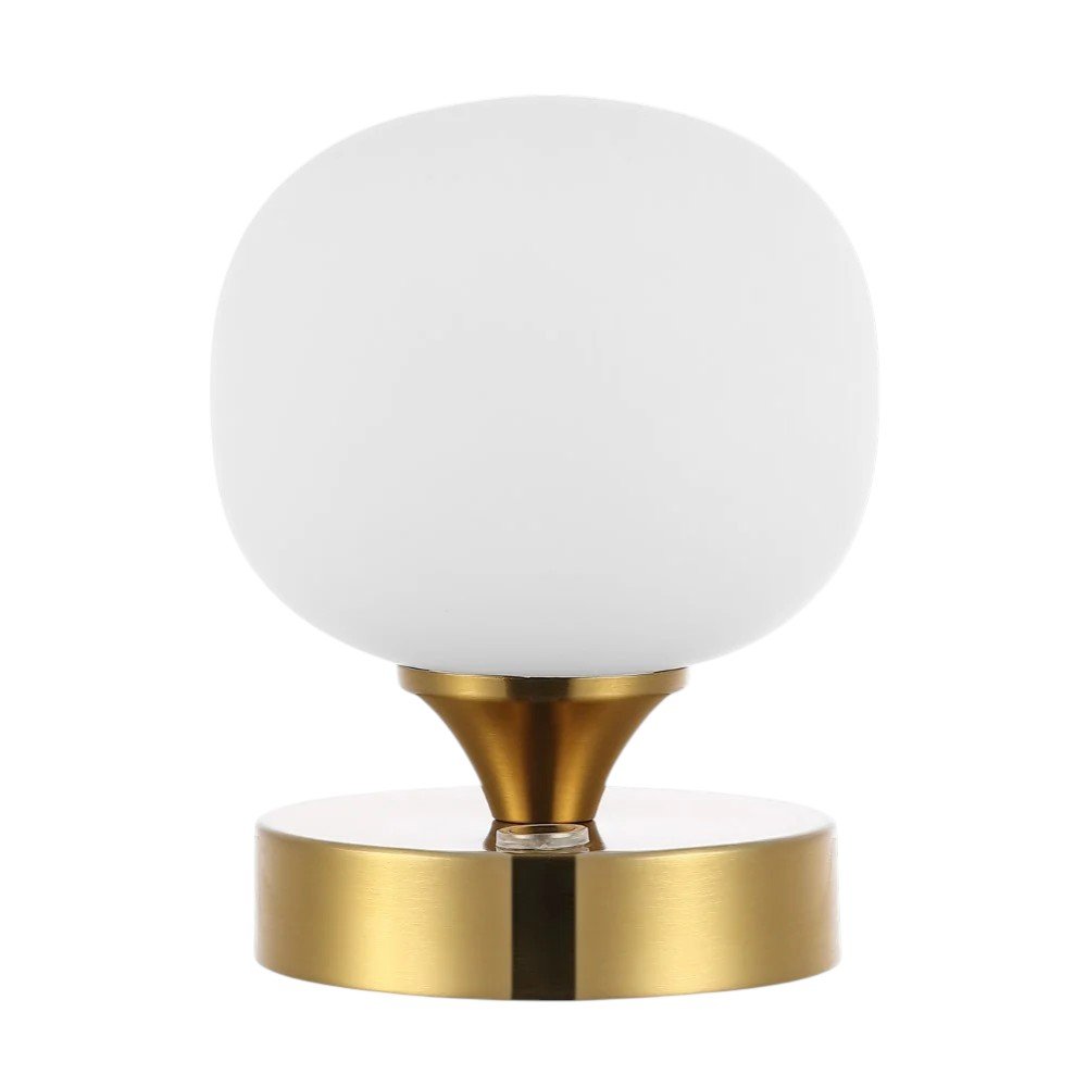 6" Gold Novelty USB Table Lamp With Globe Shade — view 5