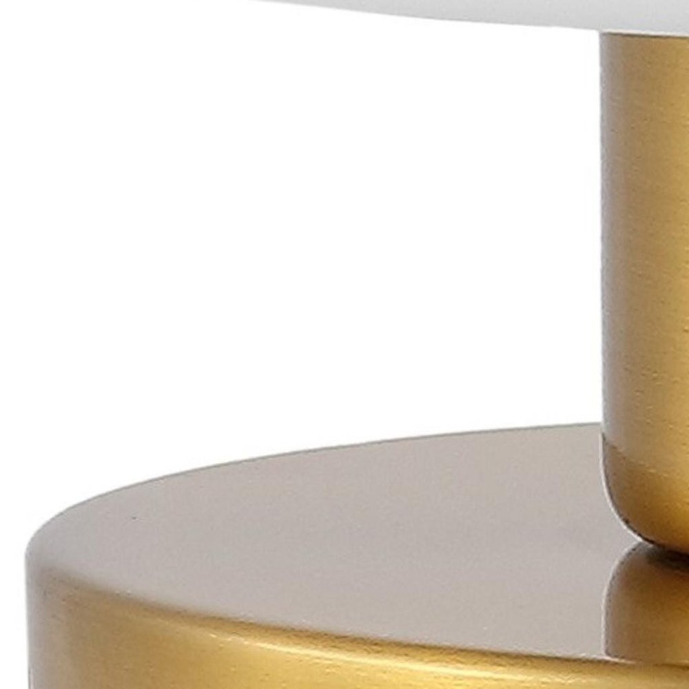 6" Gold Novelty USB Table Lamp With Dome Shade — view 3