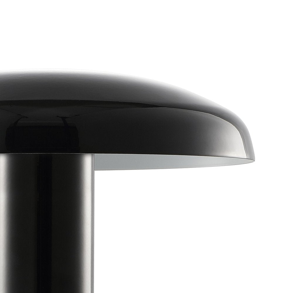 11" Black Novelty USB Table Lamp With Globe Shade — view 4
