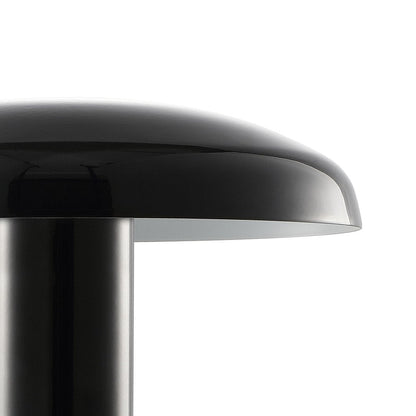 11" Black Novelty USB Table Lamp With Globe Shade
