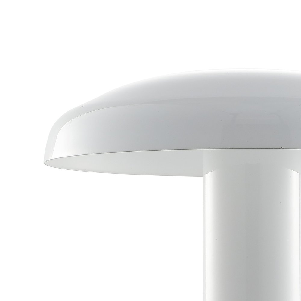 11" White Novelty USB Table Lamp With Globe Shade HomeRoots