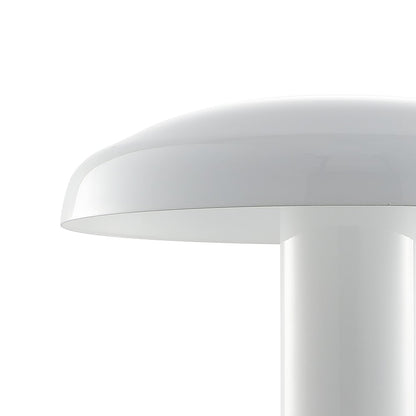 11" White Novelty USB Table Lamp With Globe Shade HomeRoots