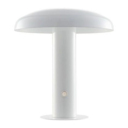 11" White Novelty USB Table Lamp With Globe Shade HomeRoots