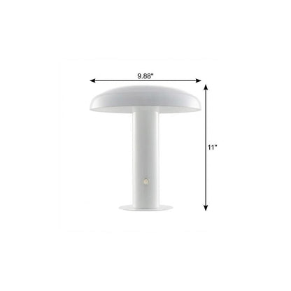 11" White Novelty USB Table Lamp With Globe Shade HomeRoots