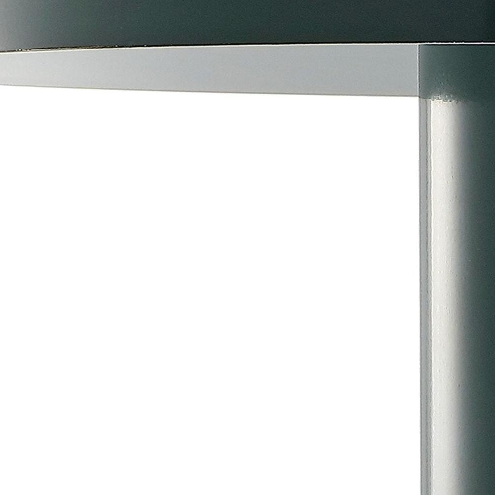 11" Forest Green Novelty USB Table Lamp With Globe Shade HomeRoots