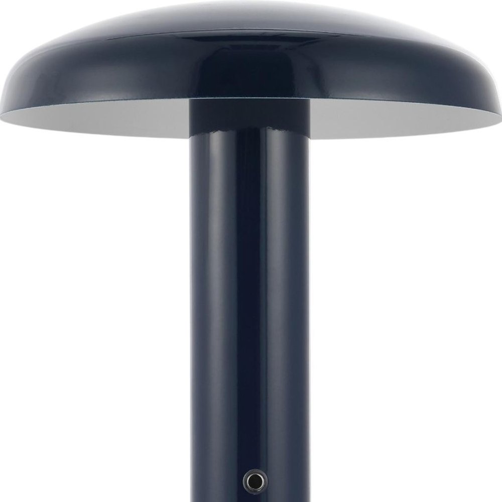 11" Blue Round USB Desk Lamp With Globe Shade — view 5