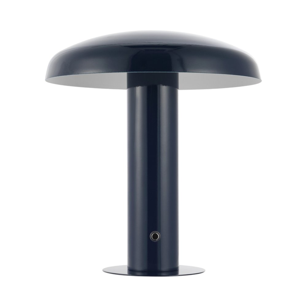 11" Blue Round USB Desk Lamp With Globe Shade — view 3
