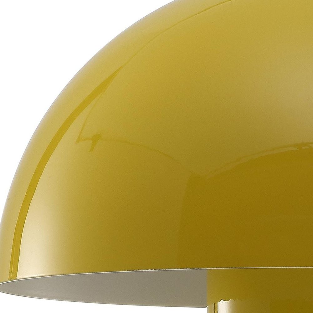 11" Yellow Novelty USB Table Lamp With Globe Shade — view 5