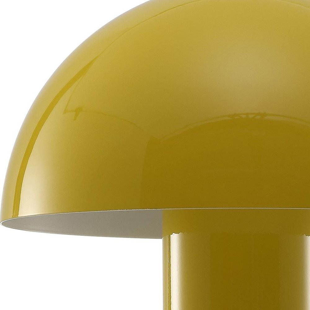 11" Yellow Novelty USB Table Lamp With Globe Shade — view 6