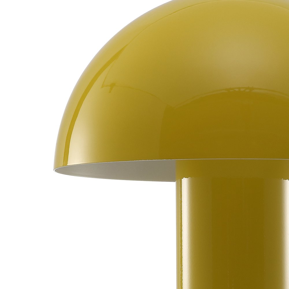 11" Yellow Novelty USB Table Lamp With Globe Shade — view 4