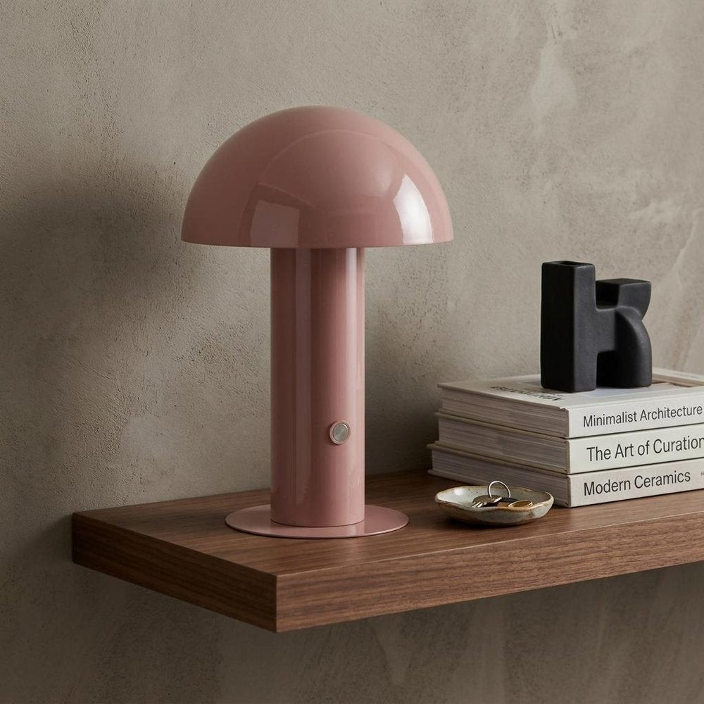 11" Pink Novelty USB Table Lamp With Globe Shade — view 8