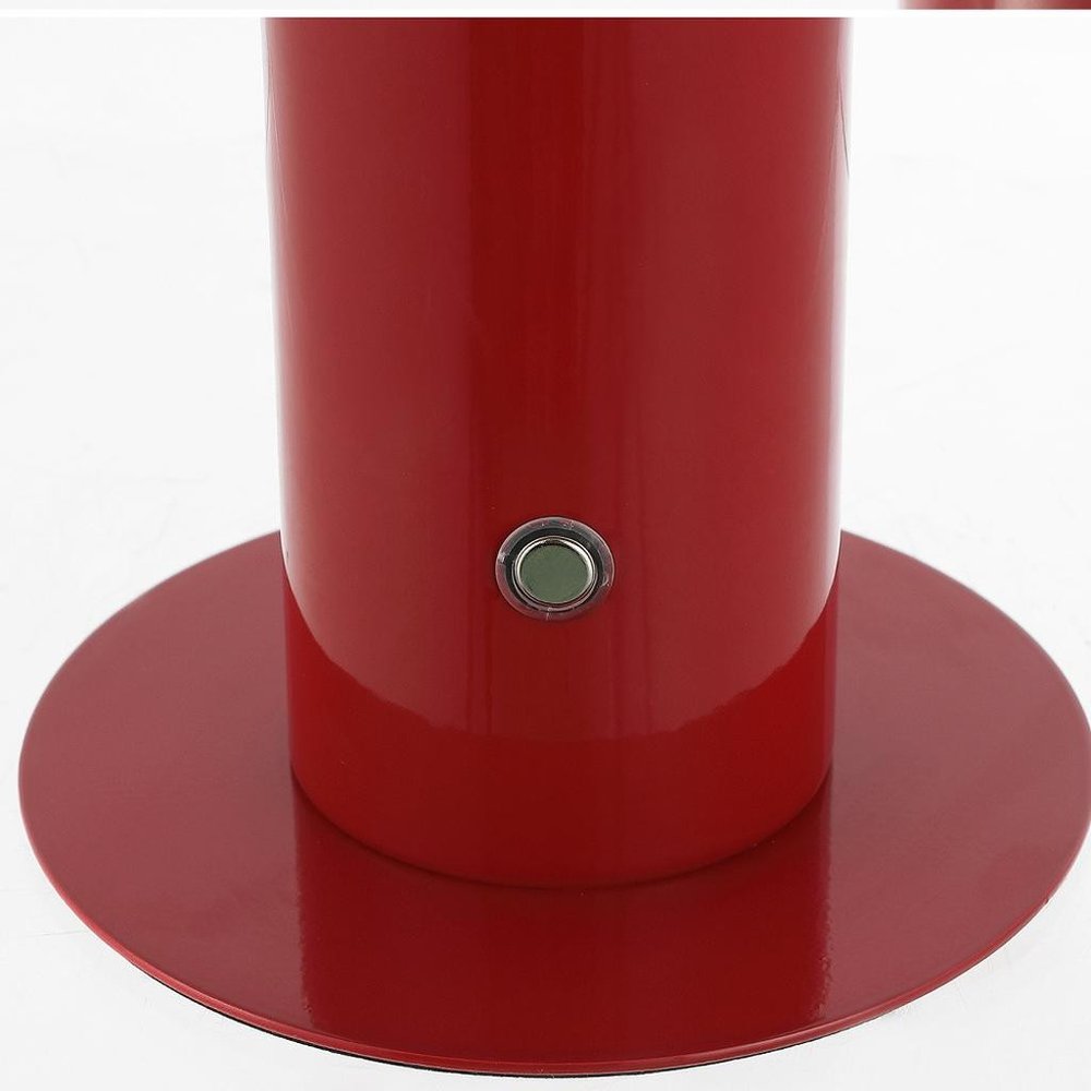 11" Red Novelty USB Table Lamp With Globe Shade — view 4