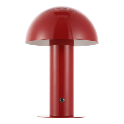 11" Red Novelty USB Table Lamp With Globe Shade