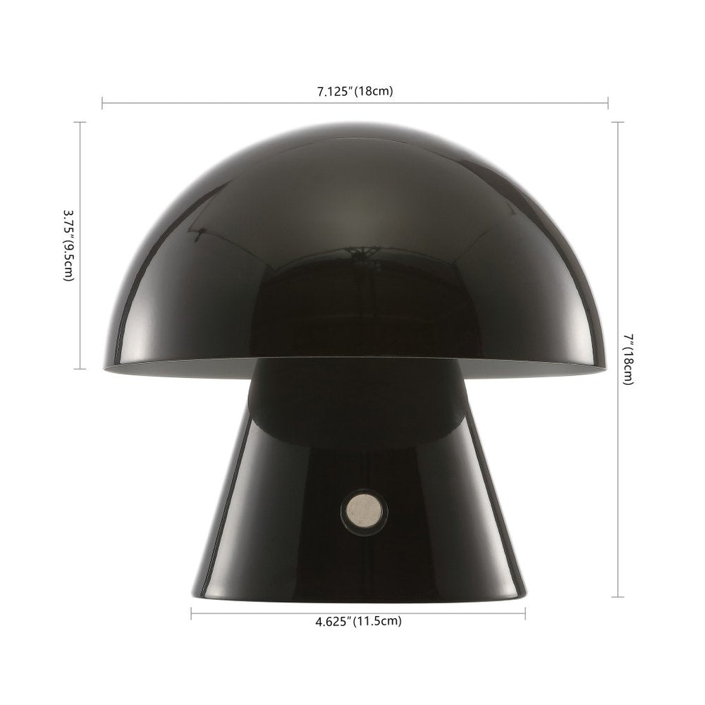 7" Clear Novelty USB Table Lamp With Globe Shade — view 1