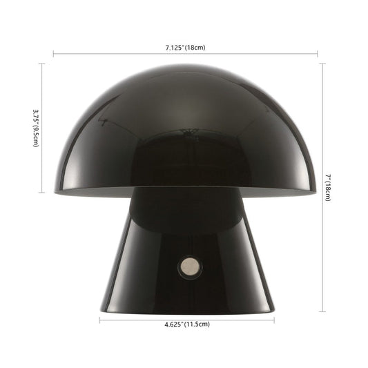 7" Clear Novelty USB Table Lamp With Globe Shade