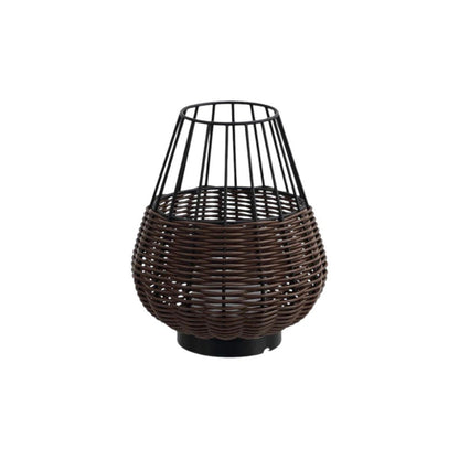 Set of Two 10" Black Round USB Table Lamps With Globe Shades HomeRoots