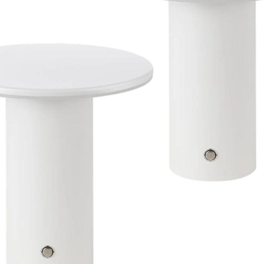Set of Two 8" Clear USB Table Lamps HomeRoots