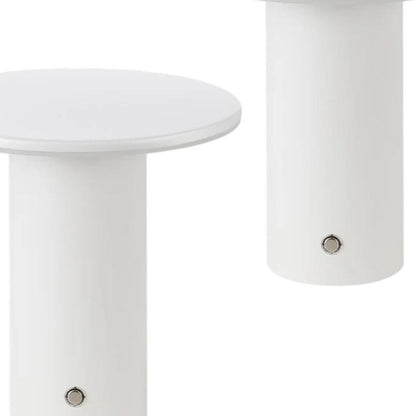 Set of Two 8" Clear USB Table Lamps HomeRoots