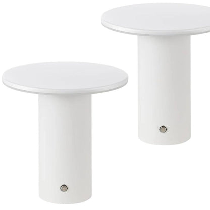 Set of Two 8" Clear USB Table Lamps HomeRoots