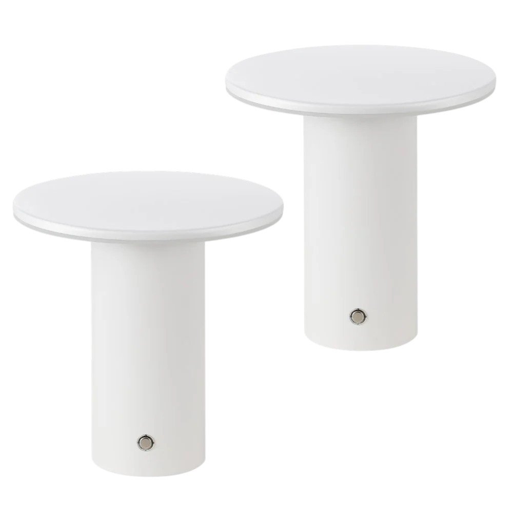 Set of Two 8" Clear USB Table Lamps HomeRoots