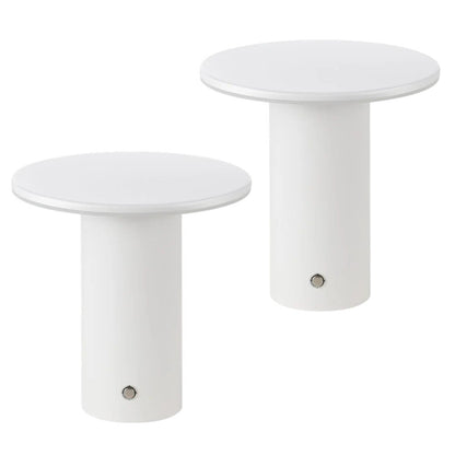 Set of Two 8" Clear USB Table Lamps HomeRoots