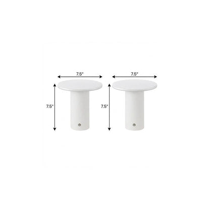 Set of Two 8" Clear USB Table Lamps HomeRoots