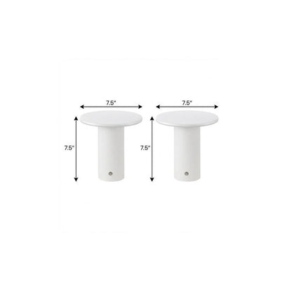 Set of Two 8" Clear USB Table Lamps LED HomeRoots