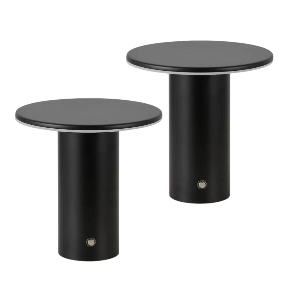 Set of Two 8" Clear USB Table Lamps HomeRoots