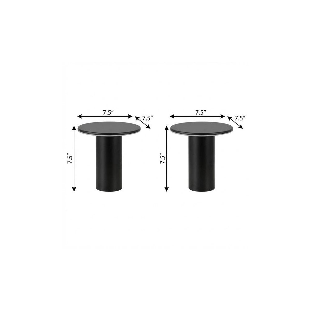 Set of Two 8" Clear USB Table Lamps HomeRoots
