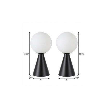 Set of Two 12" Clear Lighthouse USB Table Lamps HomeRoots