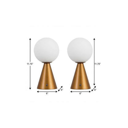 Set of Two 12" Clear Lighthouse USB Table Lamps HomeRoots