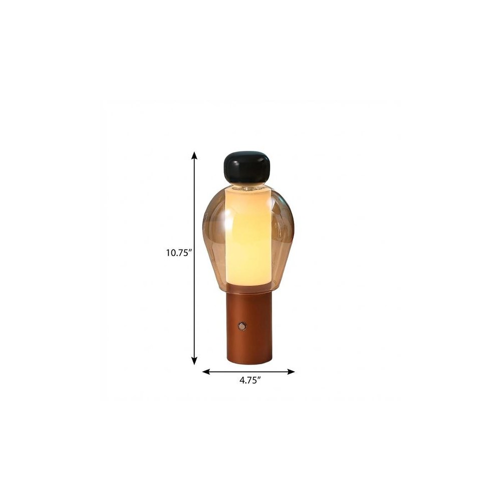 11" Copper USB Table Lamp HomeRoots