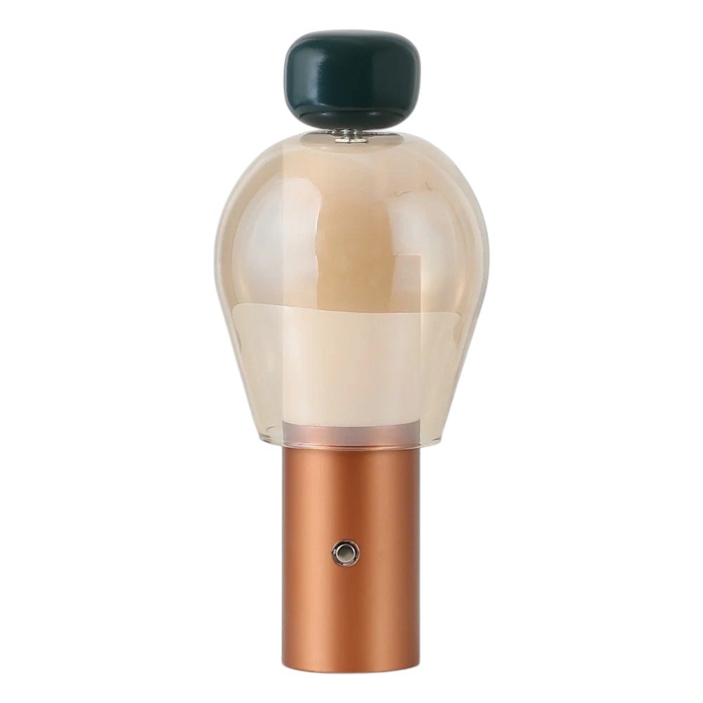 11" Copper USB Table Lamp HomeRoots