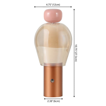 11" Copper USB Table Lamp LED HomeRoots