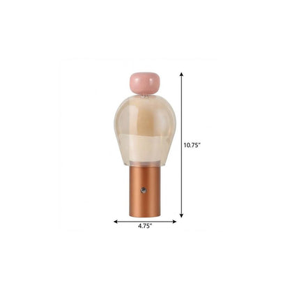 11" Copper USB Table Lamp HomeRoots
