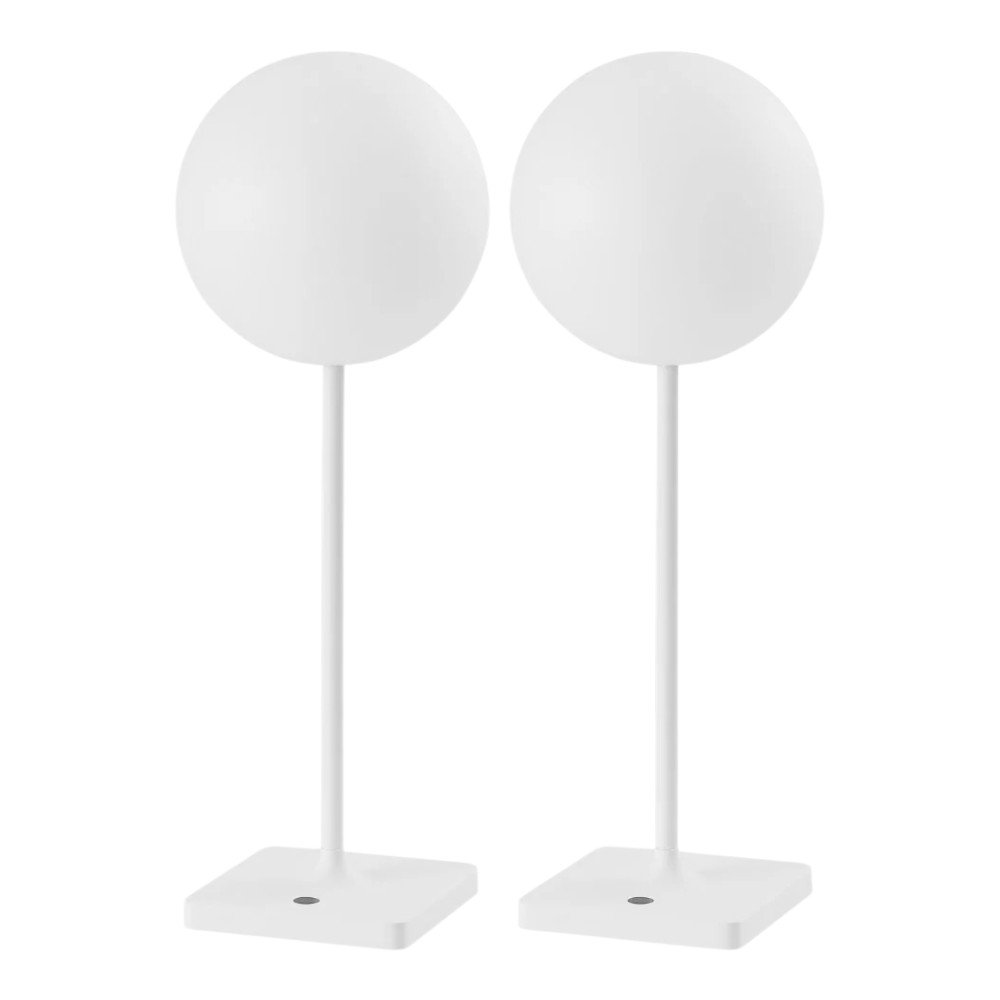 Set of Two 18" White USB Table Lamps HomeRoots