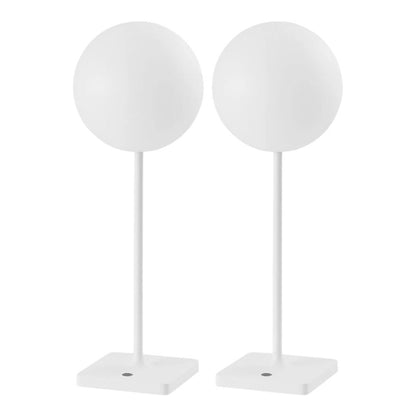 Set of Two 18" White USB Table Lamps HomeRoots