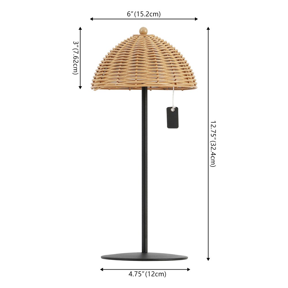 Set of Two 13" Black Novelty USB Table Lamps LED With Globe Shades HomeRoots
