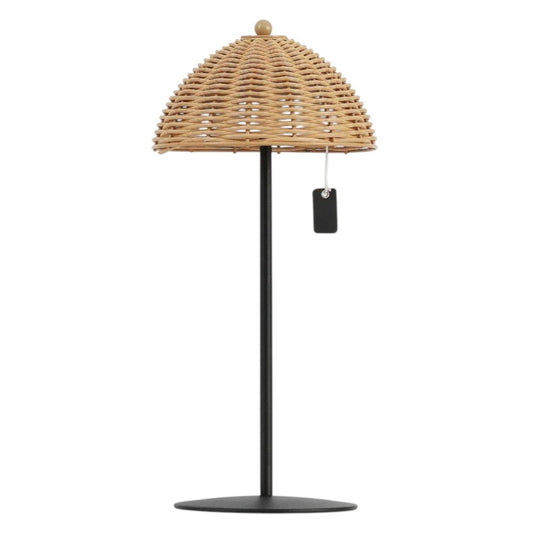 Set of Two 13" Black Novelty USB Table Lamps With Globe Shades HomeRoots