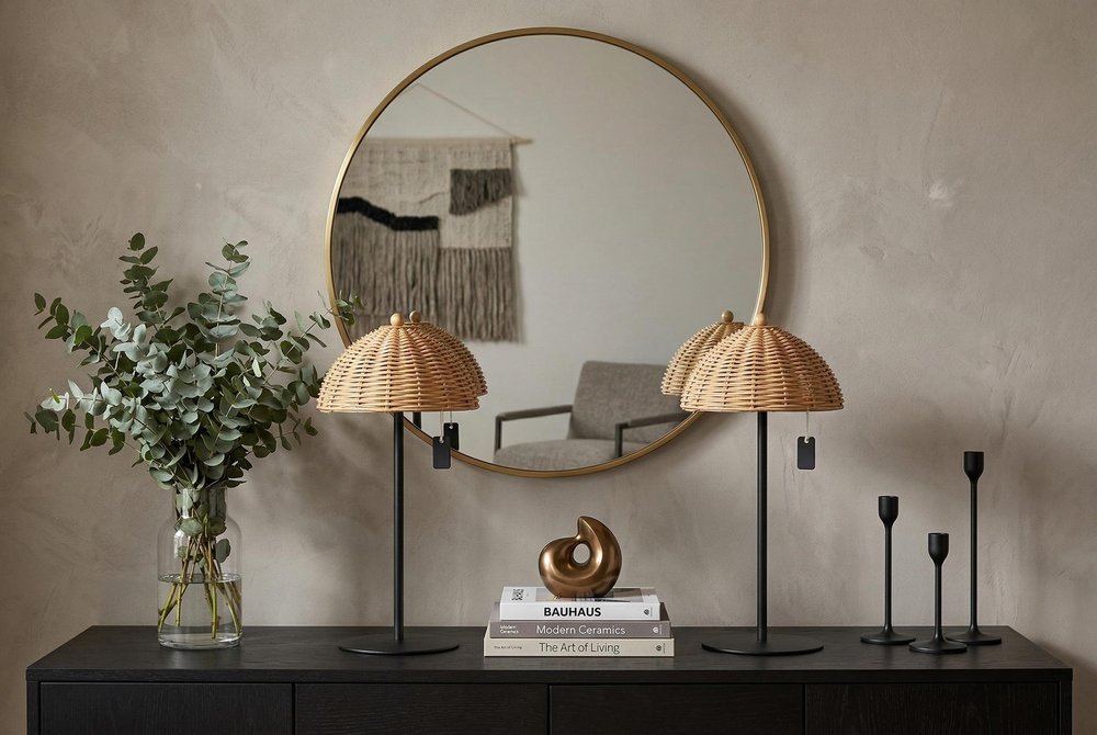 Set of Two 13" Black Novelty USB Table Lamps With Globe Shades — view 7
