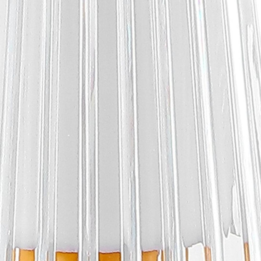 13" Orange USB Table Lamp With Empire Shade — view 5