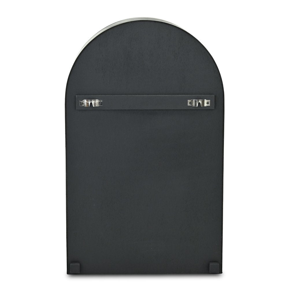 14" Black Wood Wall Mounted Accent Shelf HomeRoots