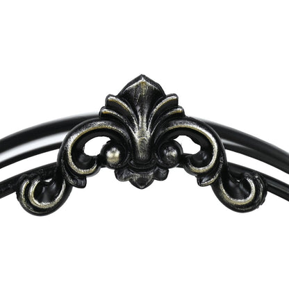 13" Black Metal Wall Mounted Accent Shelf HomeRoots