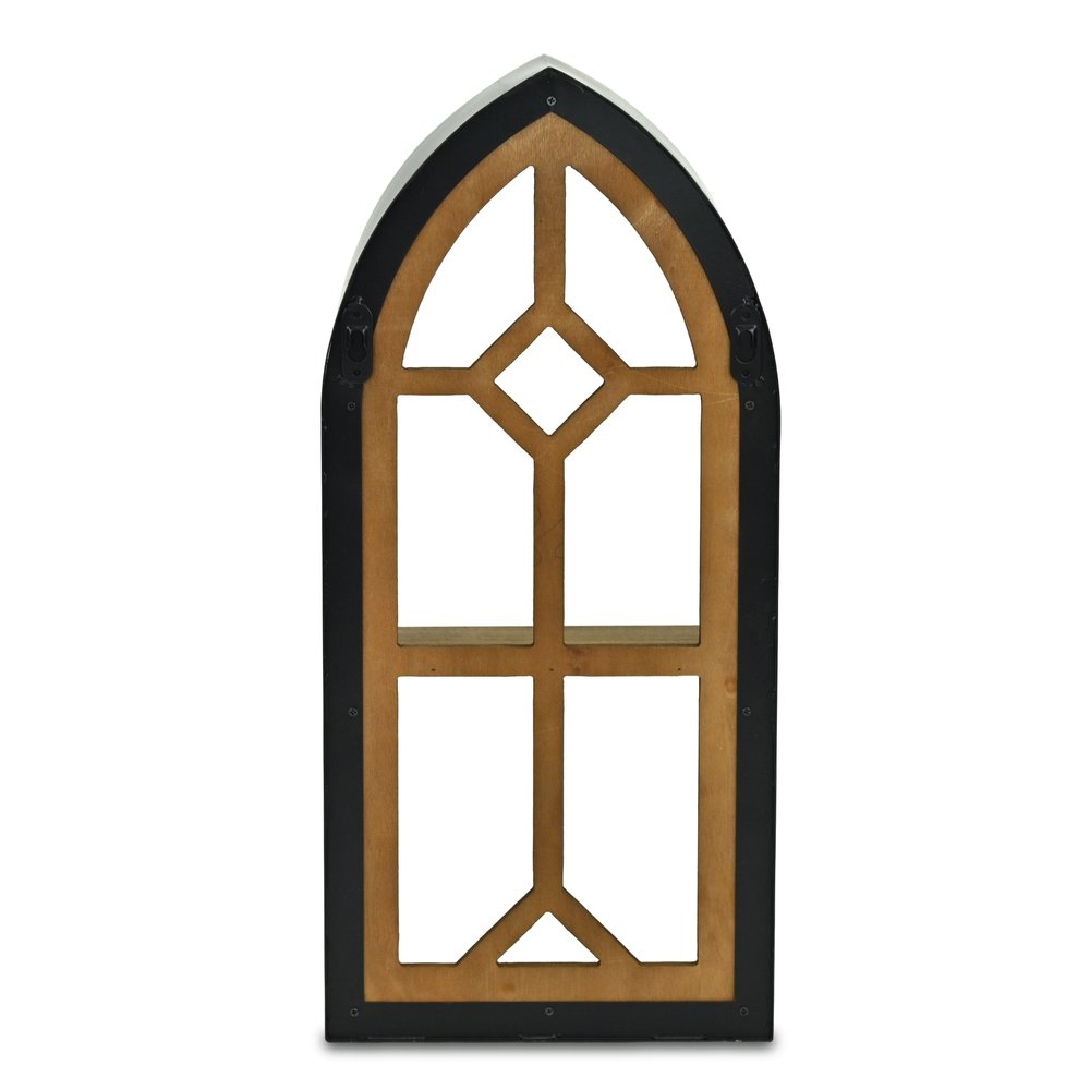 9" Black Metal Wall Mounted Accent Shelf HomeRoots