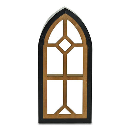 9" Black Metal Wall Mounted Accent Shelf HomeRoots