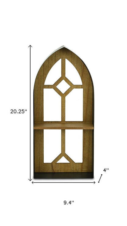 9" Black Metal Wall Mounted Accent Shelf HomeRoots