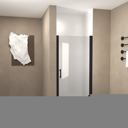 72" X 34" Aluminum and Tempered Glass Shower Door HomeRoots