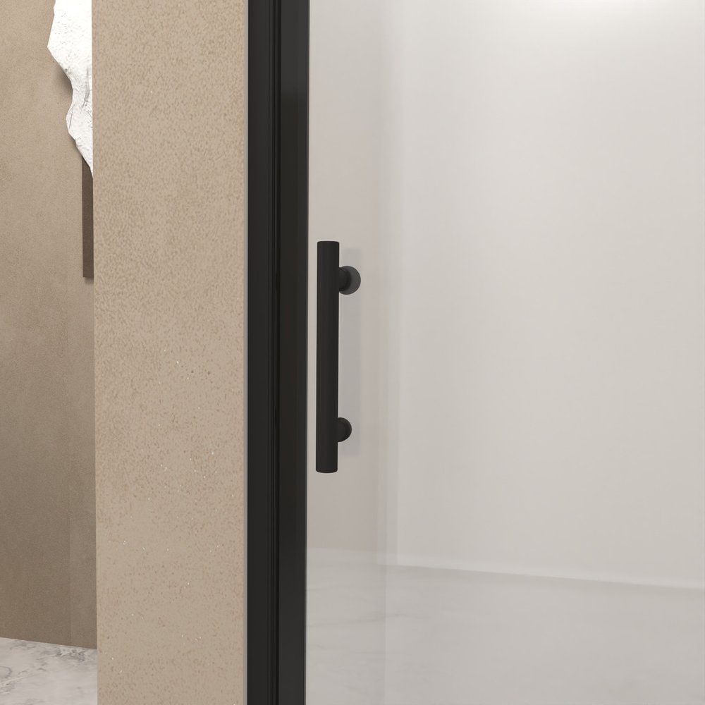 72" X 36" Aluminum and Tempered Glass Shower Door HomeRoots